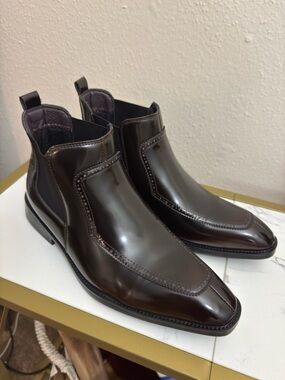 Men's Brown Leather Chelsea Boots - Sleek Dress Chelsea